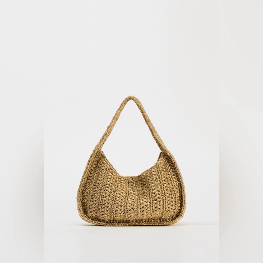 Zara sparkly woven tote